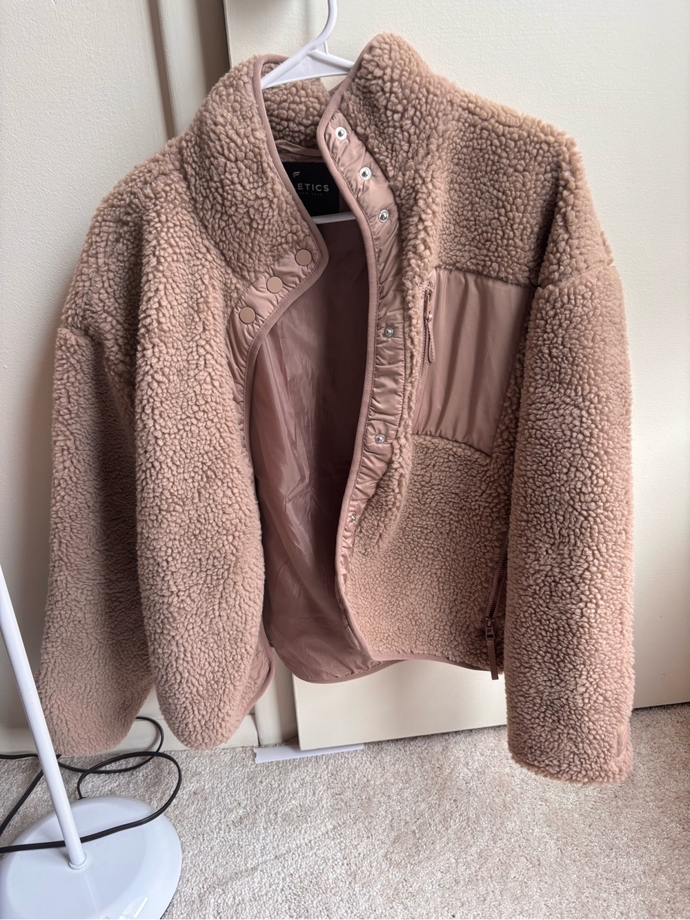 Cozy Sherpa Jacket - Dusty Rose